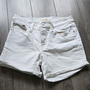 Levi's Women's White Denim Shorts
